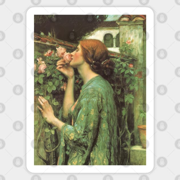 The Soul of the Rose, 1908 John William Waterhouse Sticker by immortalpeaches